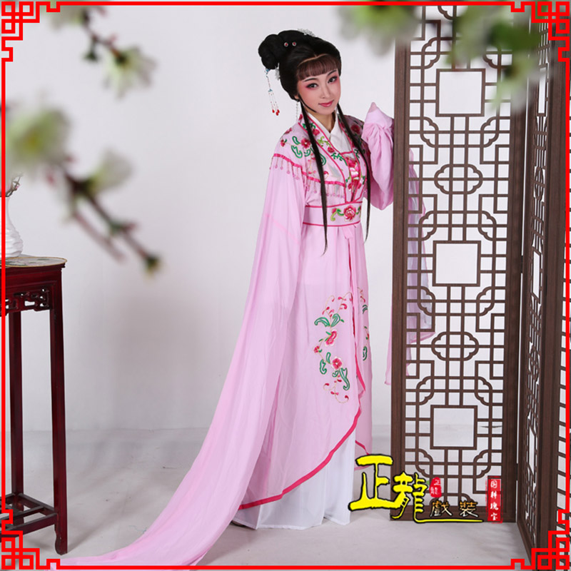 增城花旦黄梅戏服古装戏服水袖戏剧假云肩长披